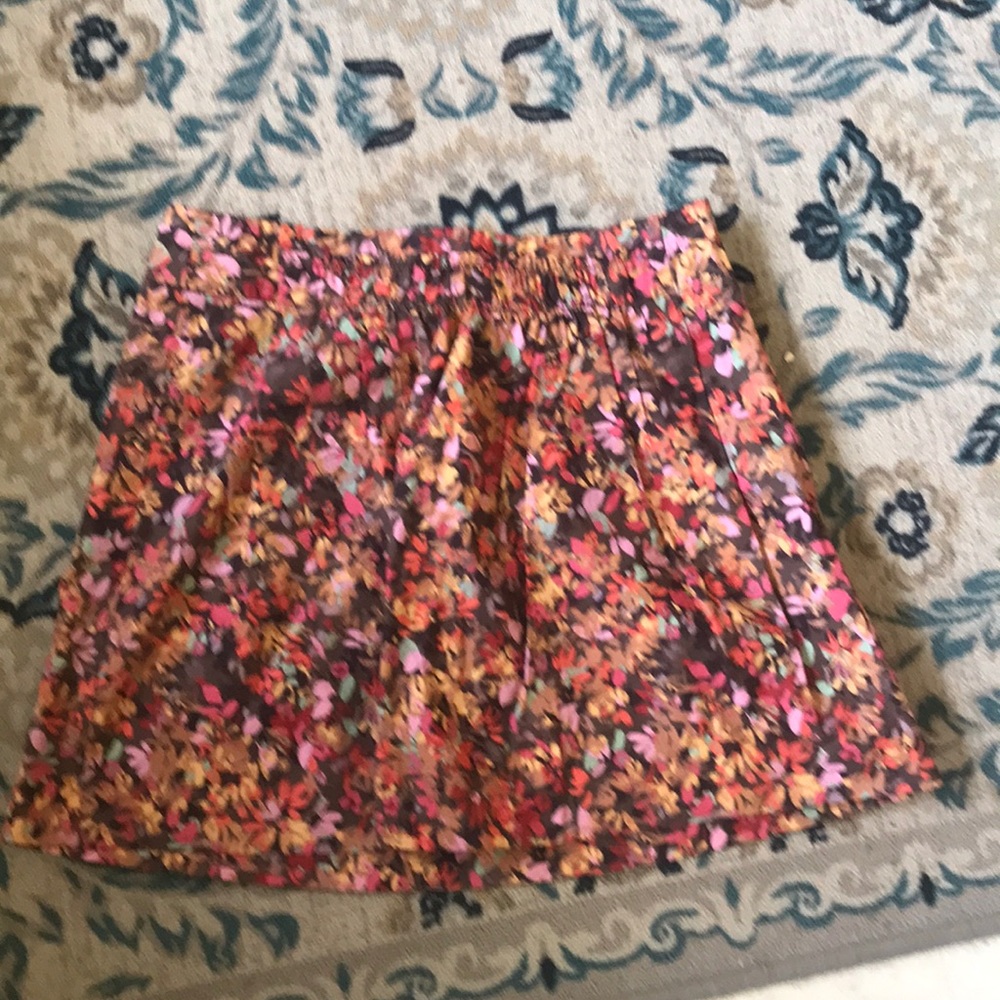 J. Crew Floral Skirt Size 8